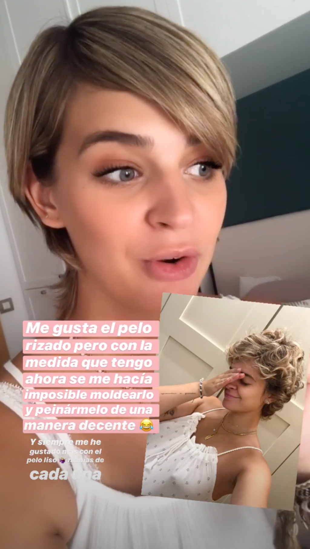 Laura Escanes, el antes y el después de su alisado