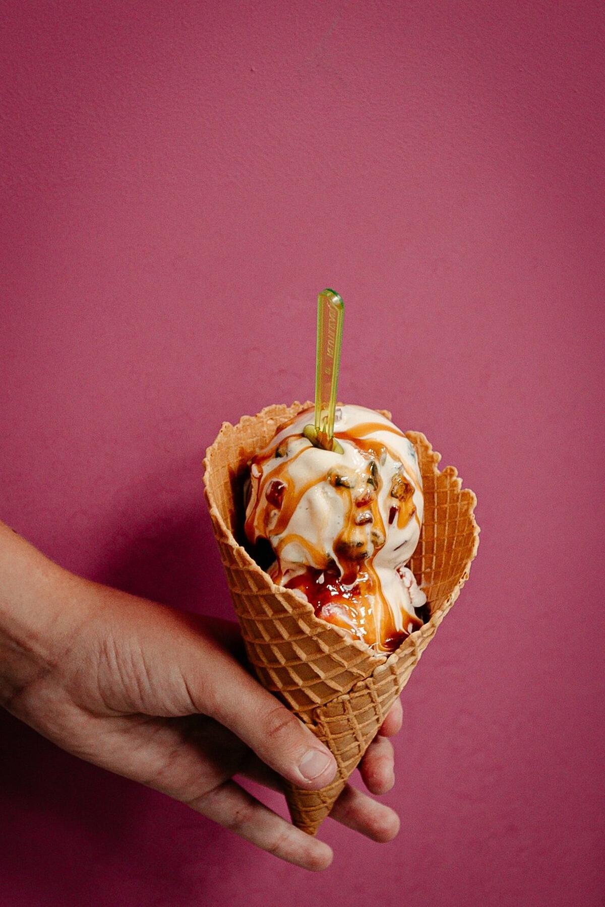Uno de los helados de Piamonte D'Ambrosio