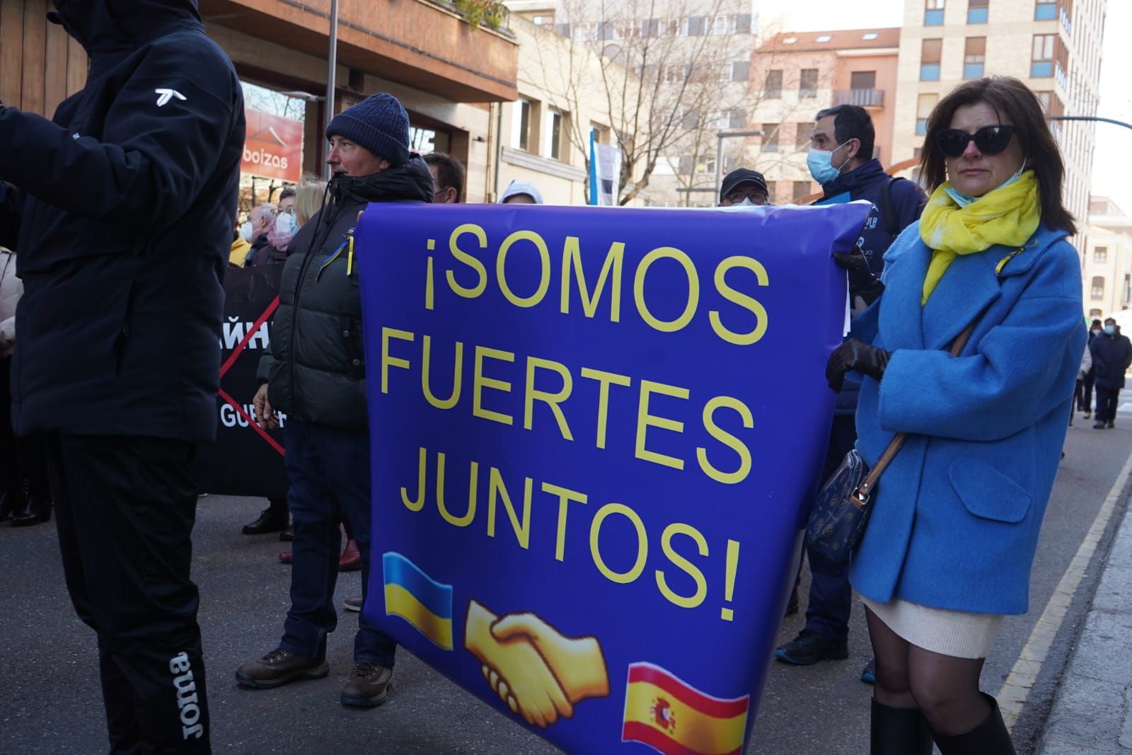 GALERÍA | Las mejores fotos de la manifestación en Zamora de la comunidad ucraniana contra la guerra