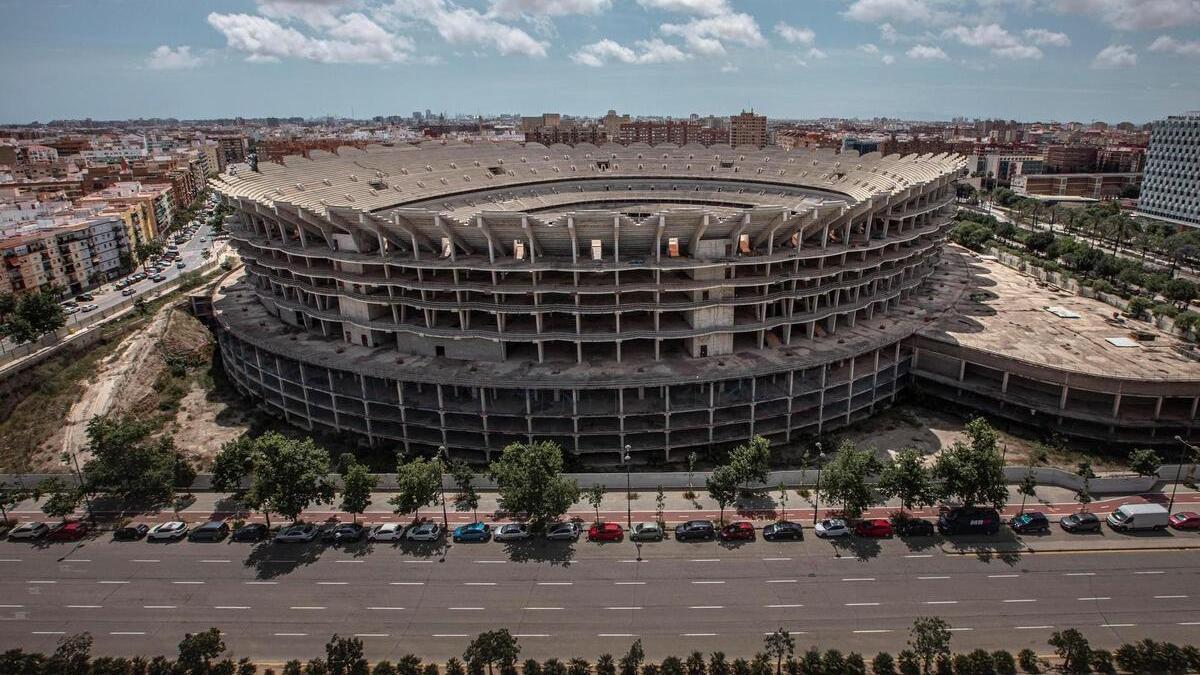 Una imagen del estado actual del nuevo Mestalla