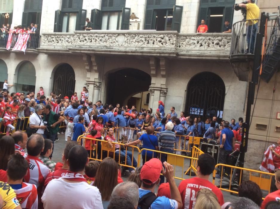 Rua de celebració de l'ascens del Girona