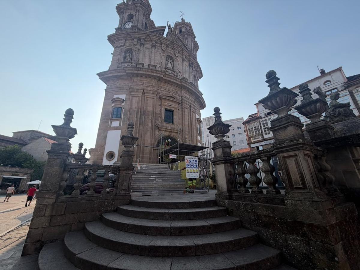 Imagen que presenta esta mañana la fachada del santuario.