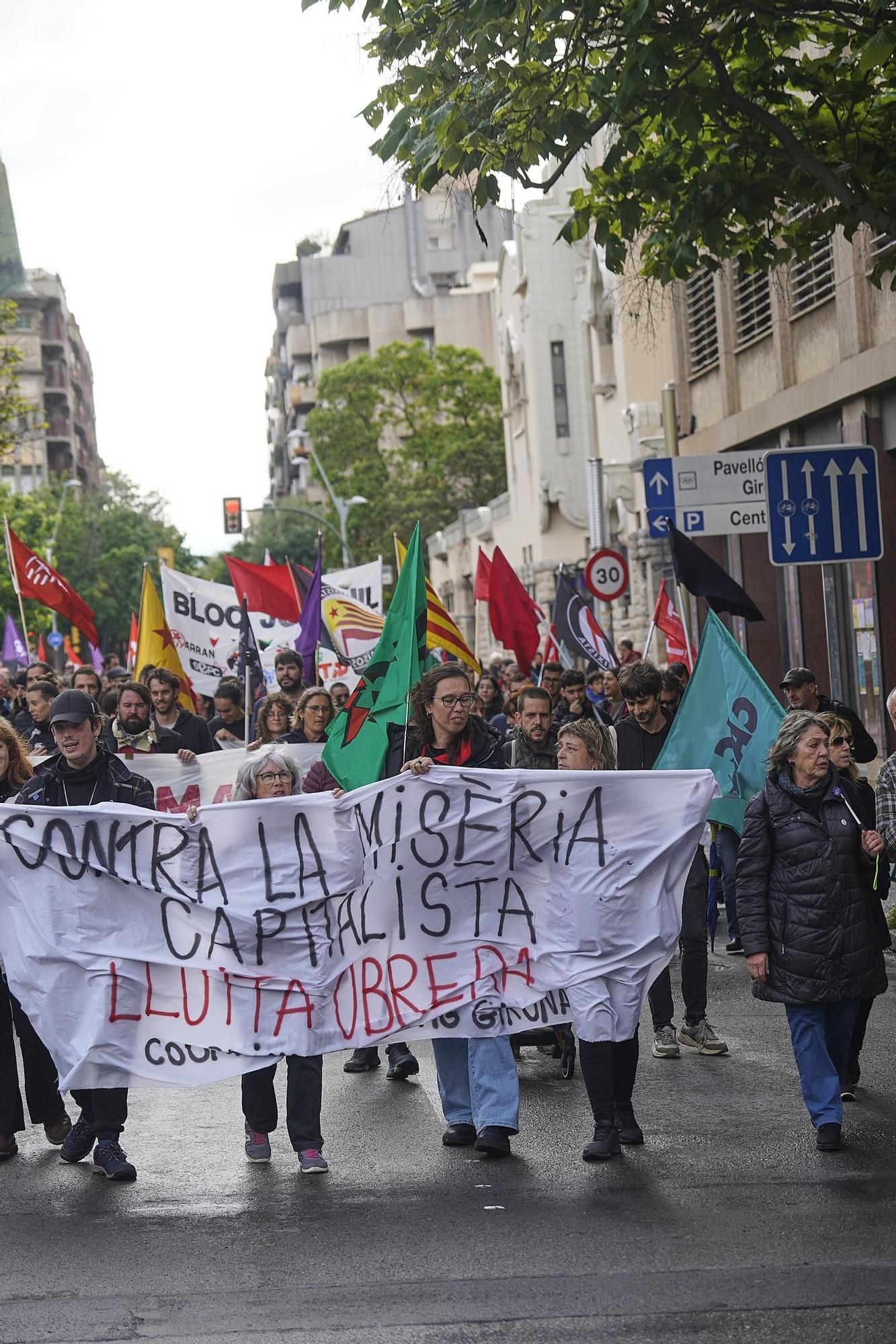 Pintades contra els establiments turístics i ciclistes de Girona