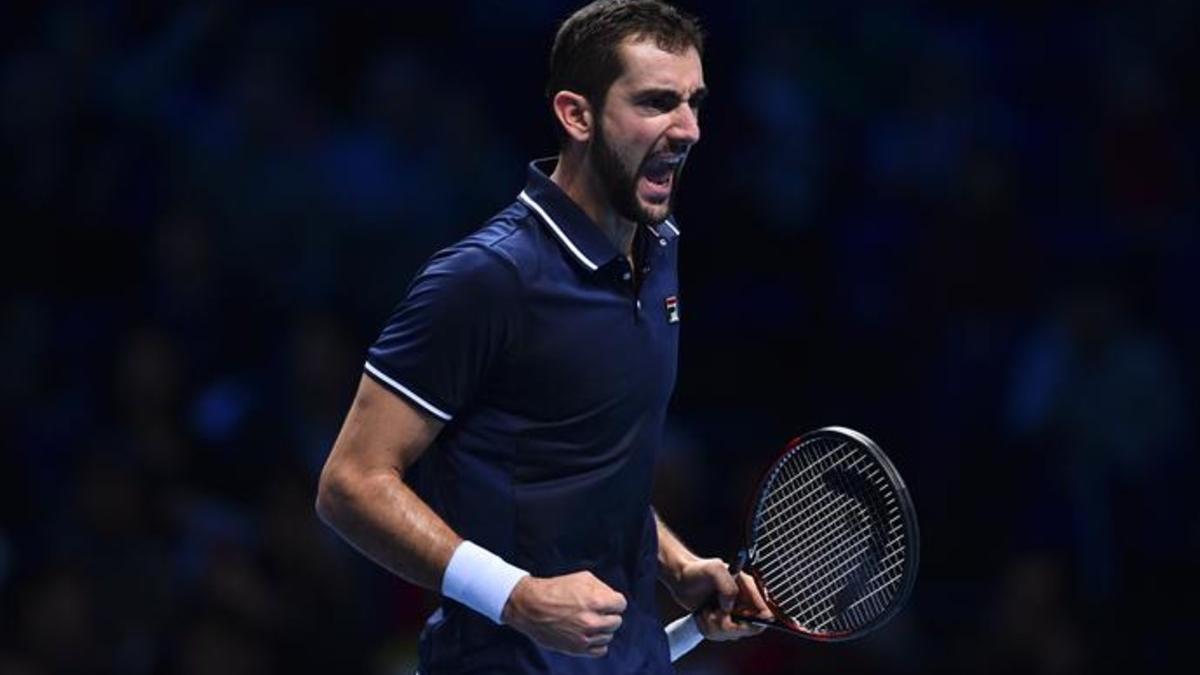 Marin Cilic celebró su hasta hoy primer triunfo en la cita de 'maestros'