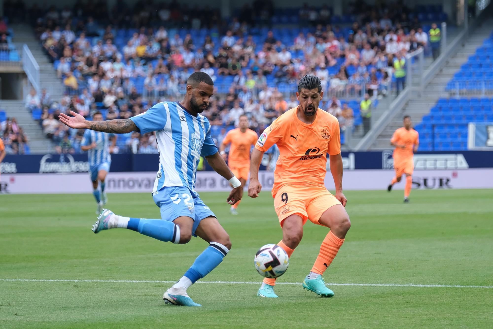 El Málaga CF - UD Ibiza, último partido de la Liga 22/23, en imágenes