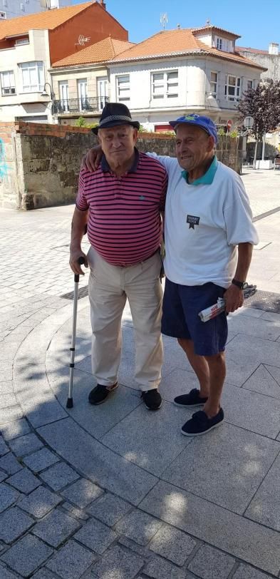 José, a la derecha, con Miguel Abreu, su compañero inseparable en el Rápido.