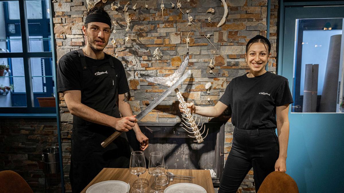 Riccardo Radice y Giulia Gabriele, propietarios del restaurante Fishology.