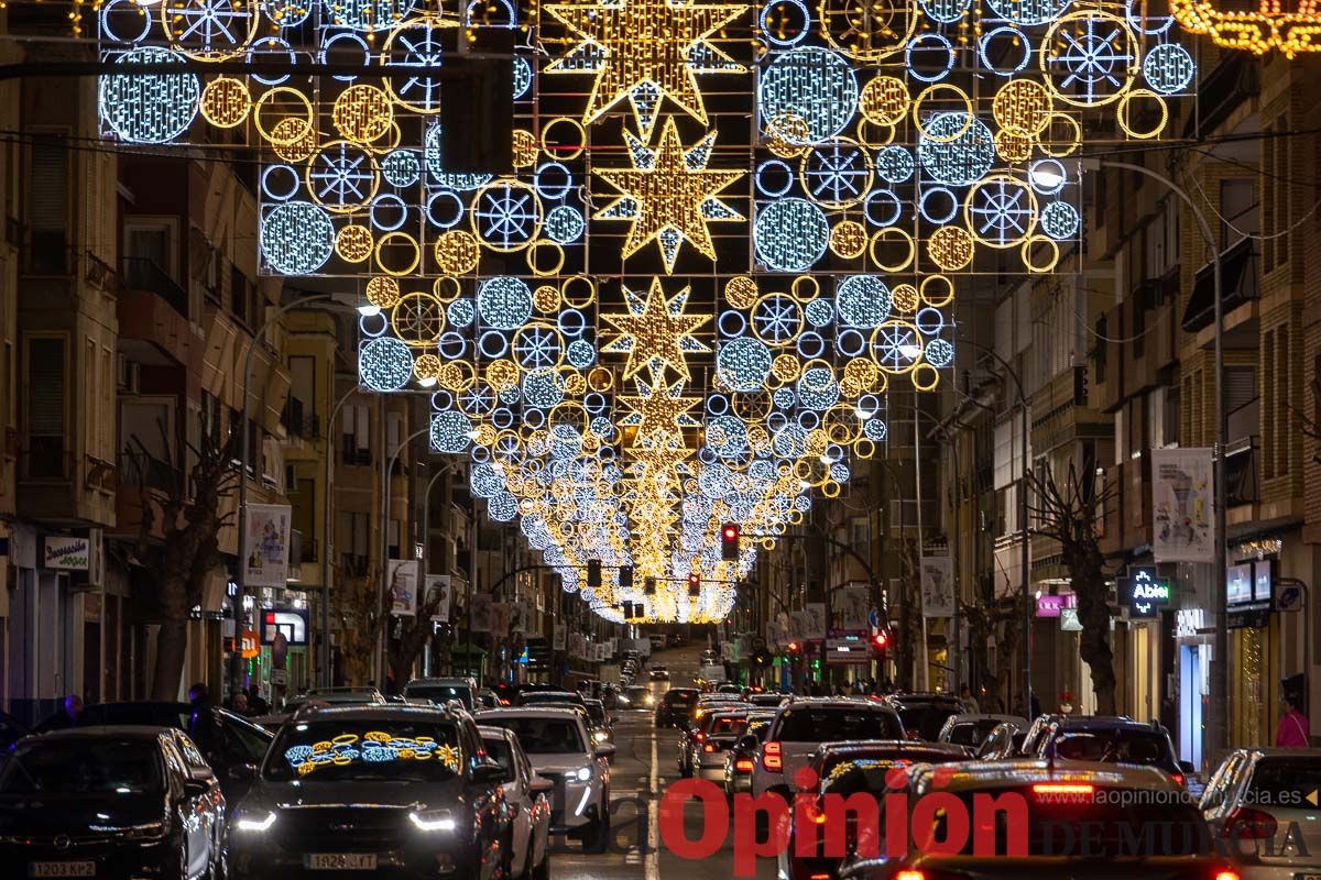 Encendido de luces de Navidad en Caravaca