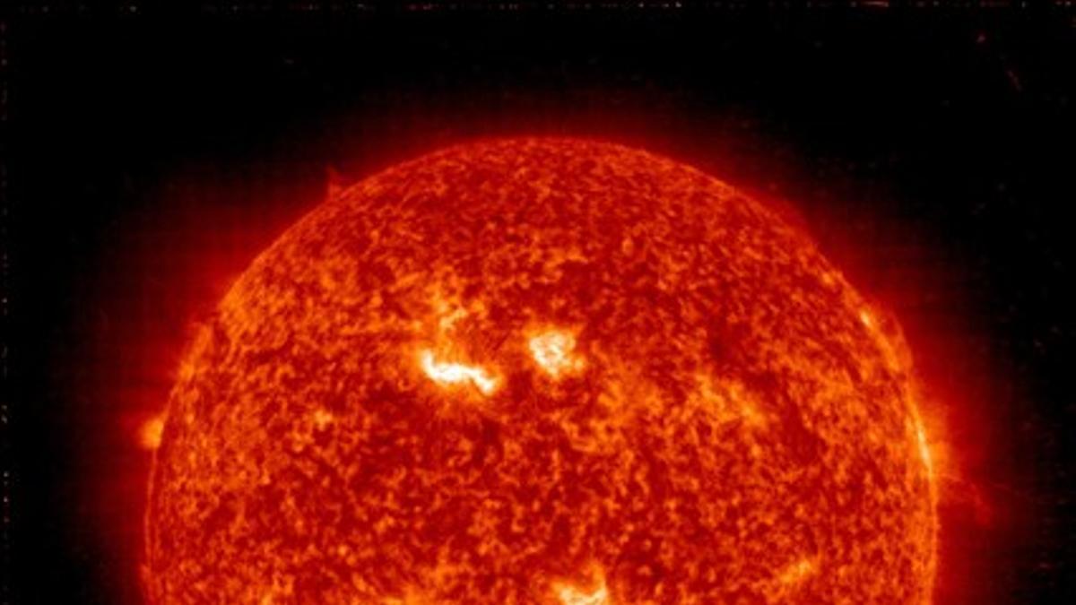 El Sol, en una imagen de este jueves del Observatorio Solar y Heliosférico de la NASA.