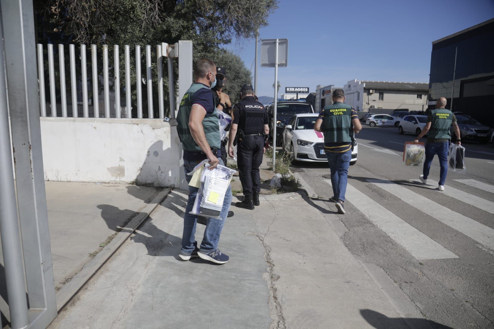 Operación conjunta de la Policía Nacional y la Guardia Civil contra una banda de ladrones de coches