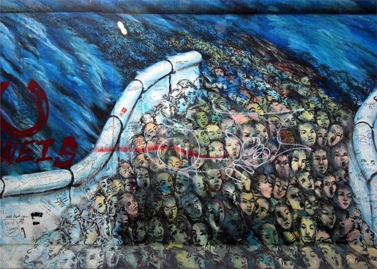 Pintadas en el Muro de Berlín