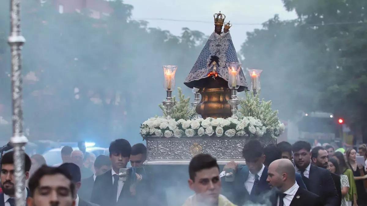 Traslado de la Virgen de la Fuensanta en 2023.