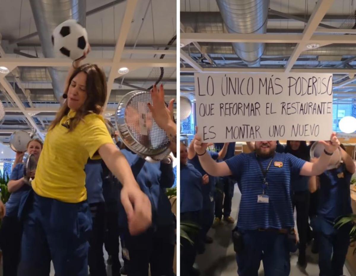 La tienda de la compañía sueca en A Coruña imita a Bad Bunny para lanzar su anuncio.