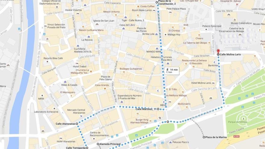 Propuesta de nuevo recorrido, que se plantea ya para 2018.