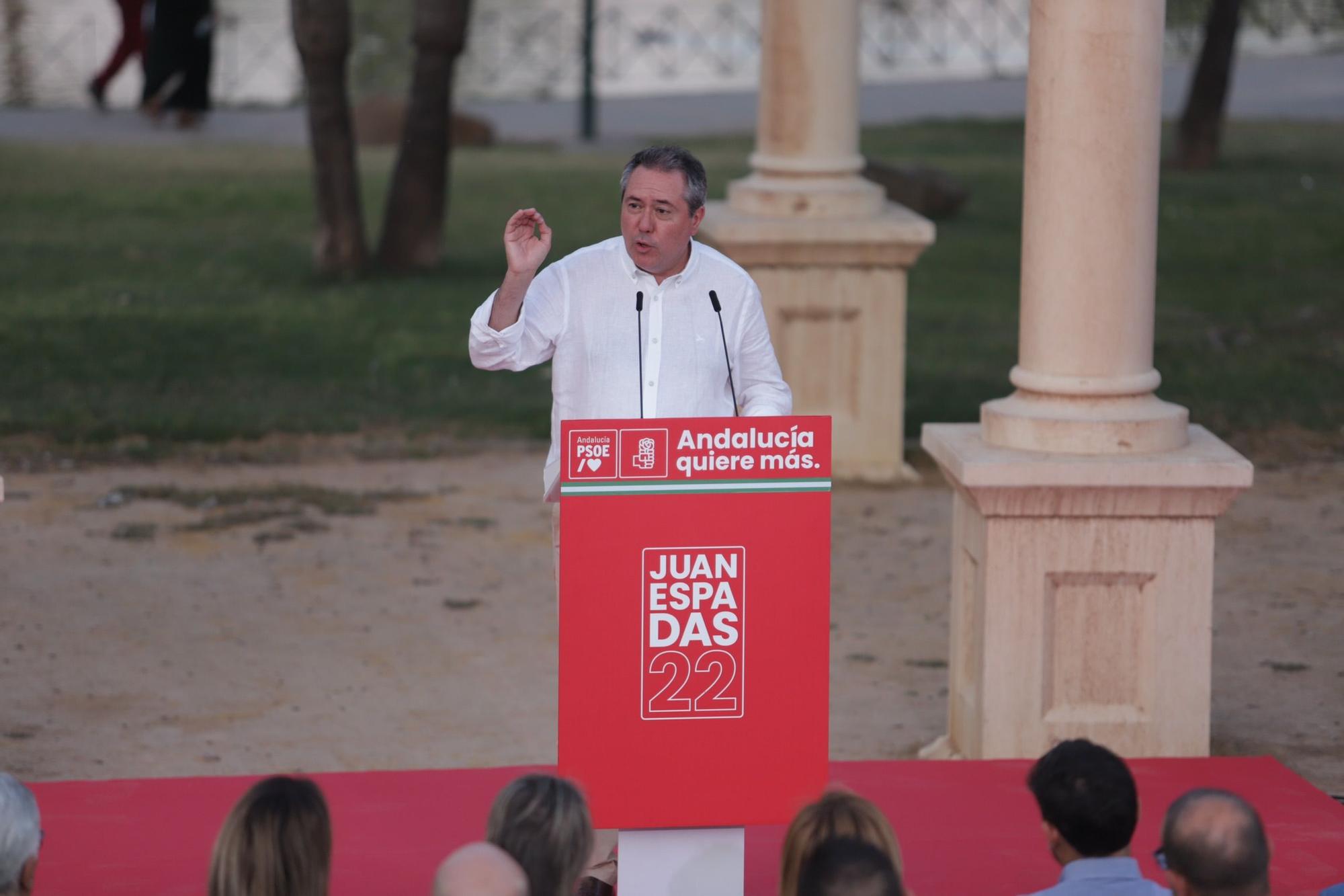 Acto de Juan Espadas, candidato del PSOE a las elecciones andaluzas, en Málaga