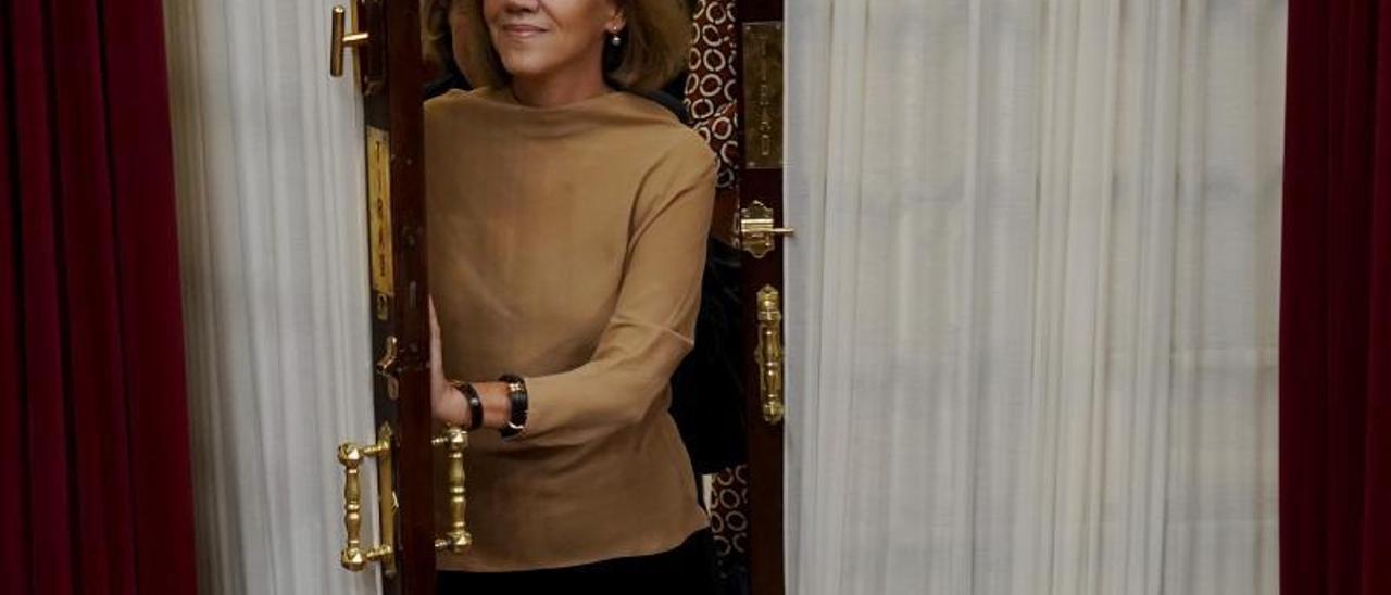 María Dolores de Cospedal al Congrés, el 2018. | JOSÉ LUIS ROCA