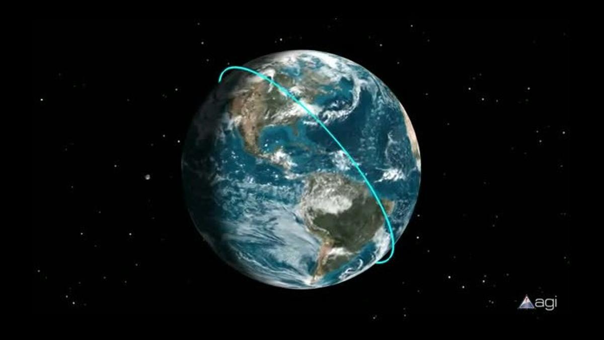 La caída del satélite UARS sobre la Tierra.