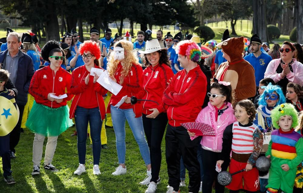 Antroxu Gijón Oeste, pregón jugadores del Telecable Hockey Patines