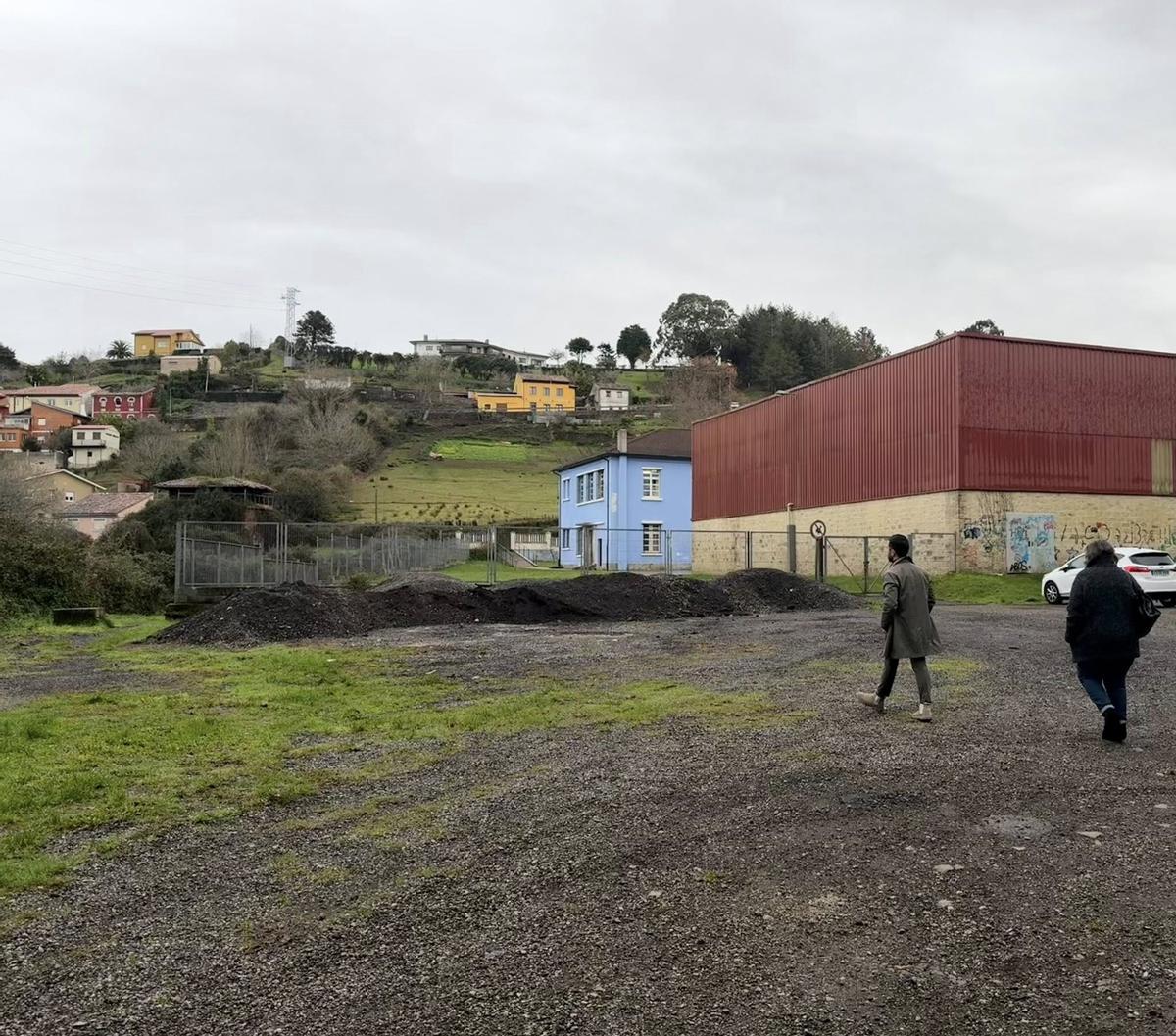 Zona donde se habilitarán los aparcamientos.