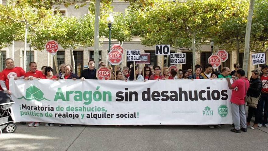 Bajan un 2,8 por ciento los desahucios en Aragón