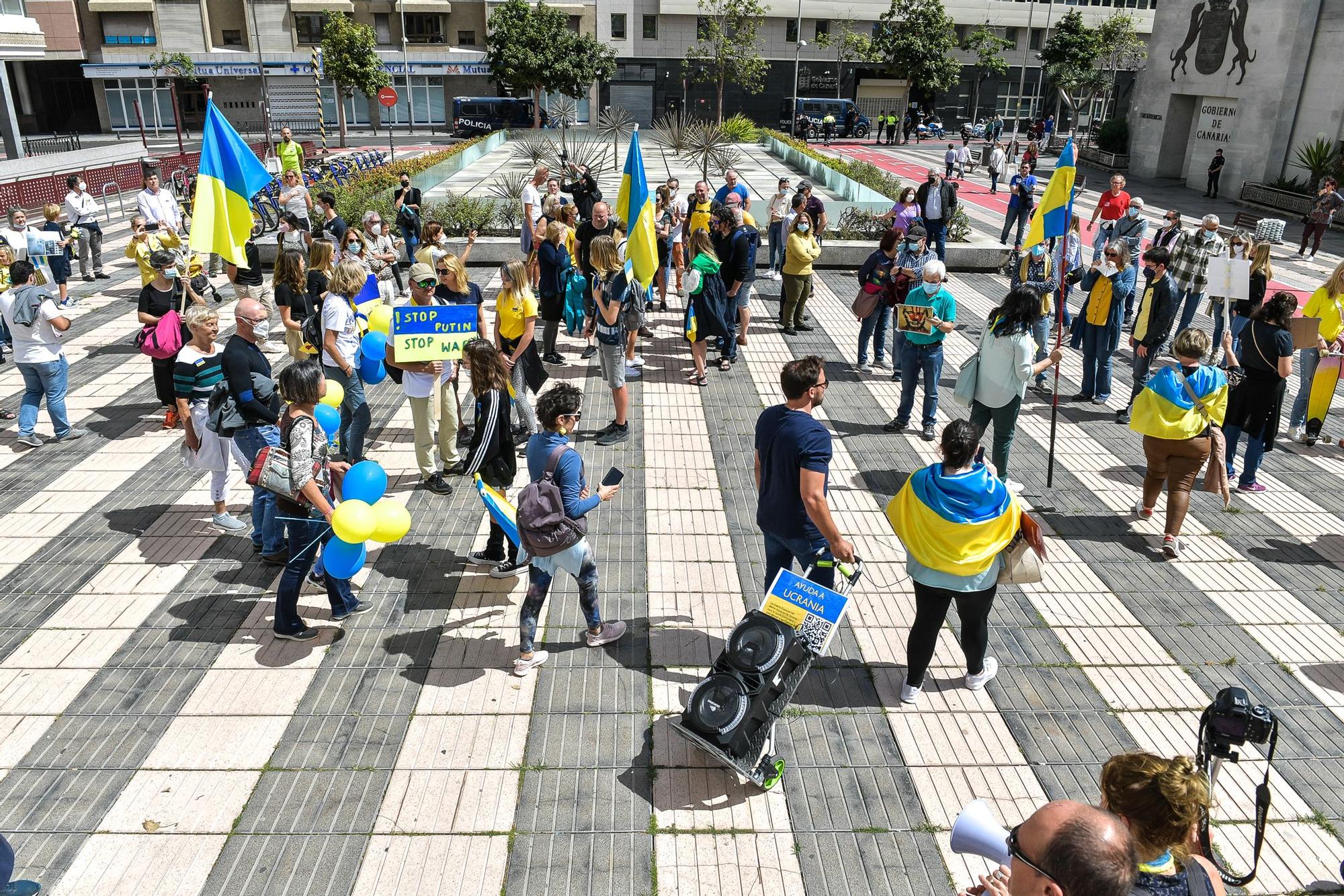 Manifestación contra la guerra ucraniana