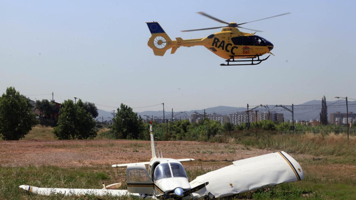 Accidente aéreo en Sabadell