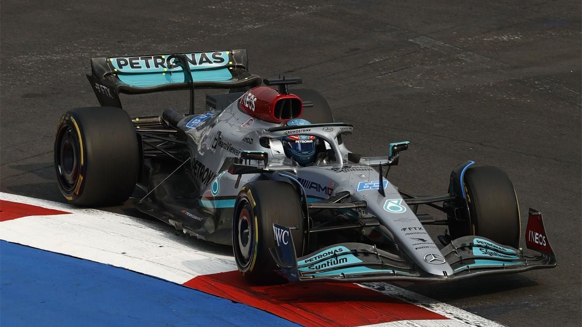 George Russell, el más rápido en los terceros libres de México