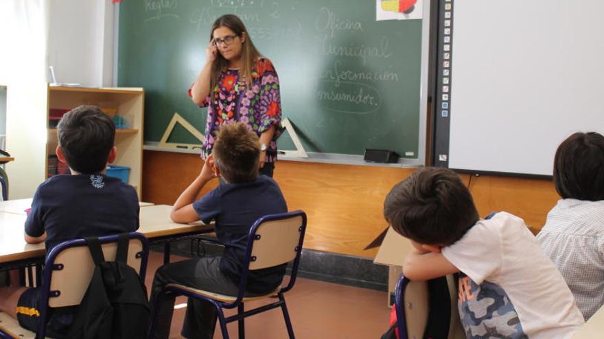 Una de las sesiones en los centros escolares