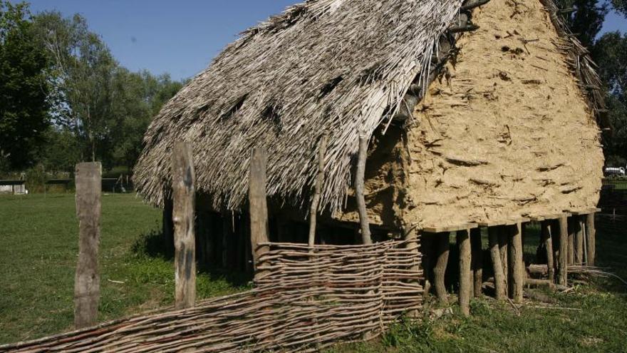 Una imatge del parc neolític de la Draga