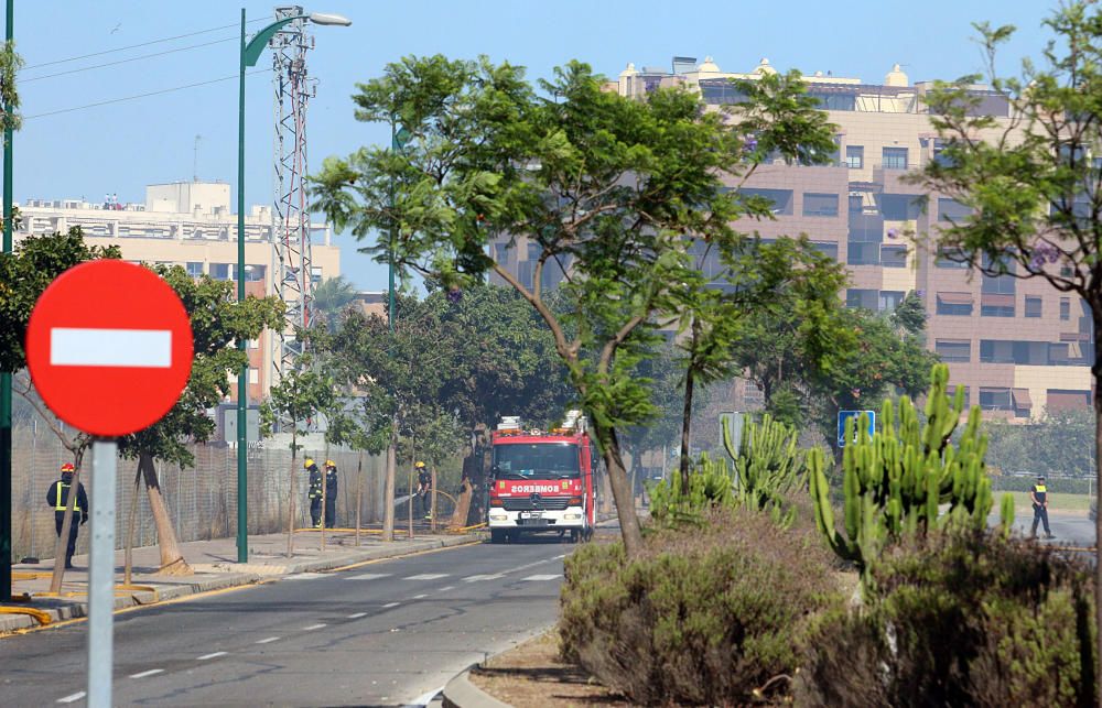 Un incendio se ha declarado en Málaga capital en el barrio de Soliva, el cual se ha extendido a El Cónsul, Los Asperones y a la parte sur del Puerto de la Torre, afectando  a descampados de matorrales