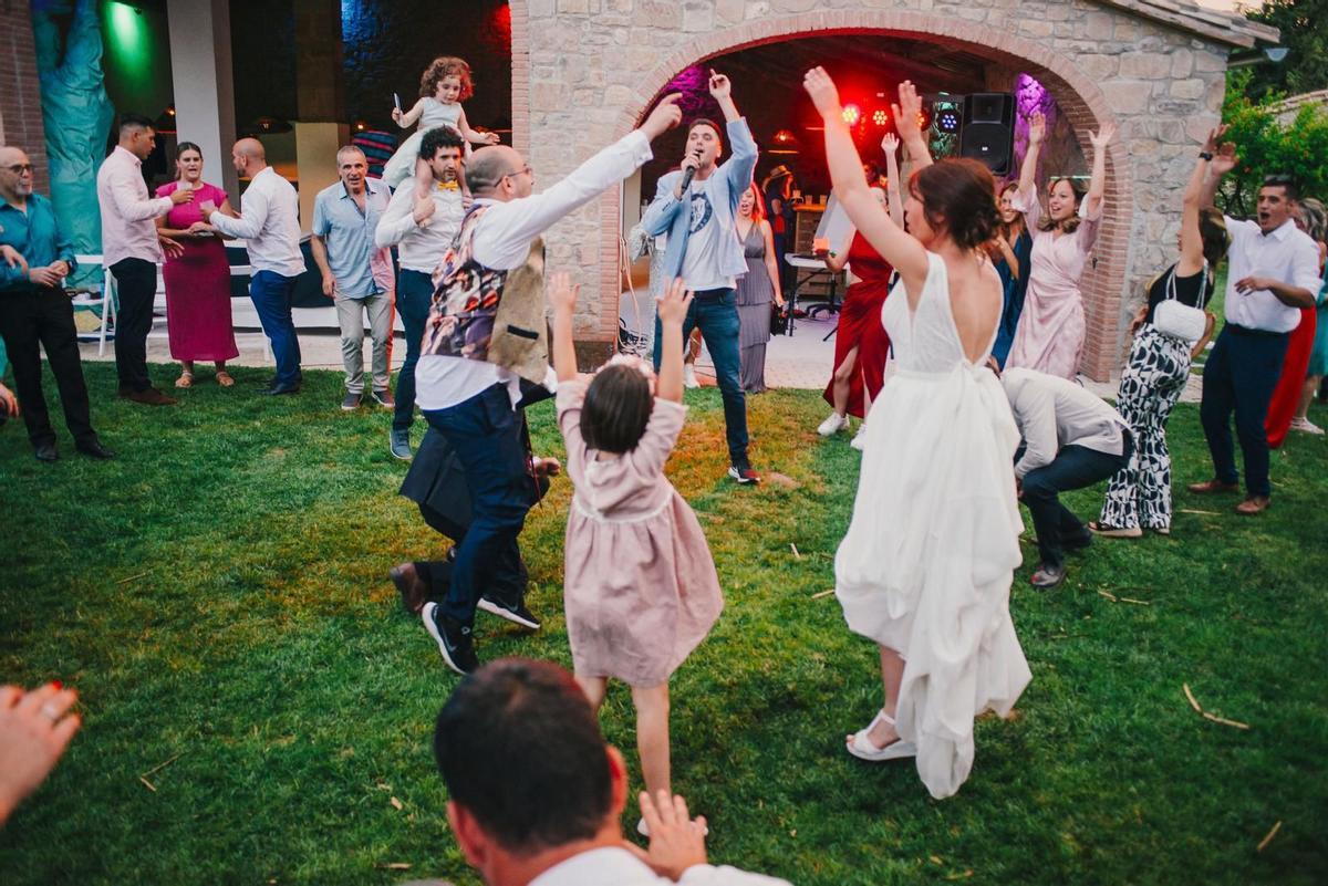 El cantant en un casament