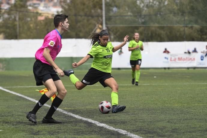 21-04-19 DEPORTES. CAMPO DE FUTBOL DE ARGUINEGUIN. ARGUINEGUIN. MOGAN. Futbol femenino FEMARGUIN-TACUENSE. Partido de vuelta de la eliminatoria para clasificarse para la promoción de ascenso a Primera. Fotos: Juan Castro.  | 21/04/2019 | Fotógrafo: Juan Carlos Castro