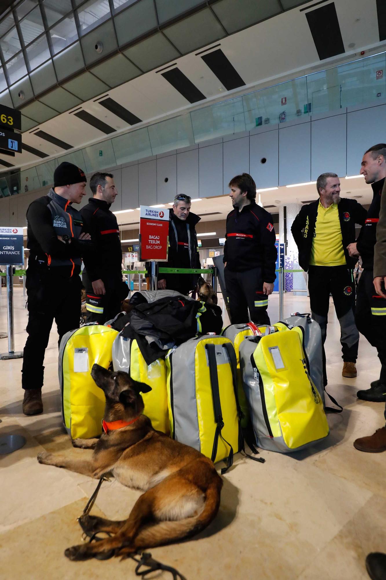 Nueve bomberos de Alicante viajan a Turquía para Ayudar en las tareas de rescate