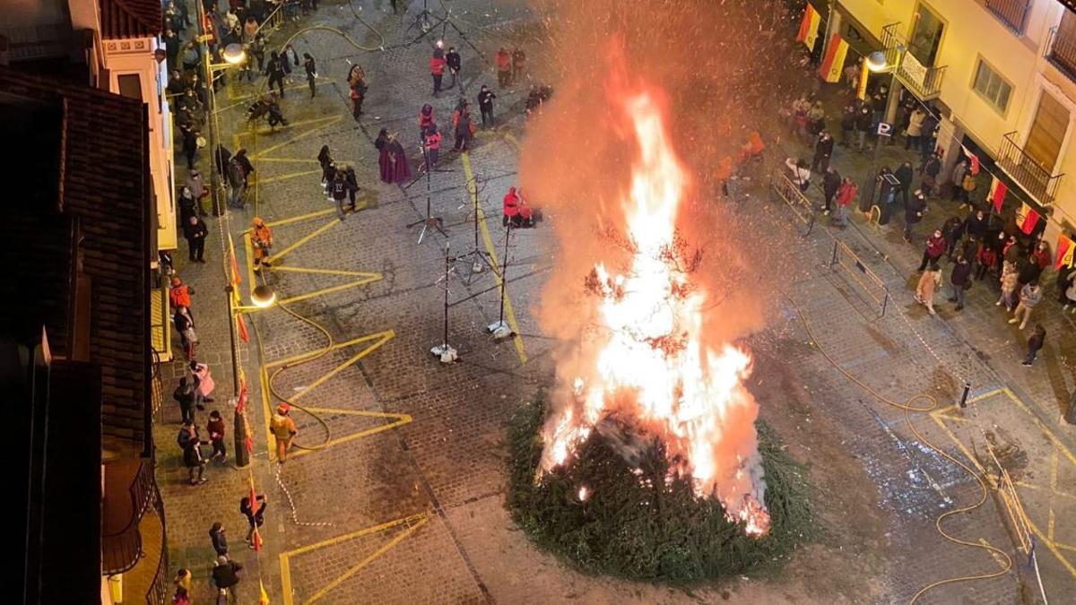 Hoguera de Sant Antoni en Sagunt