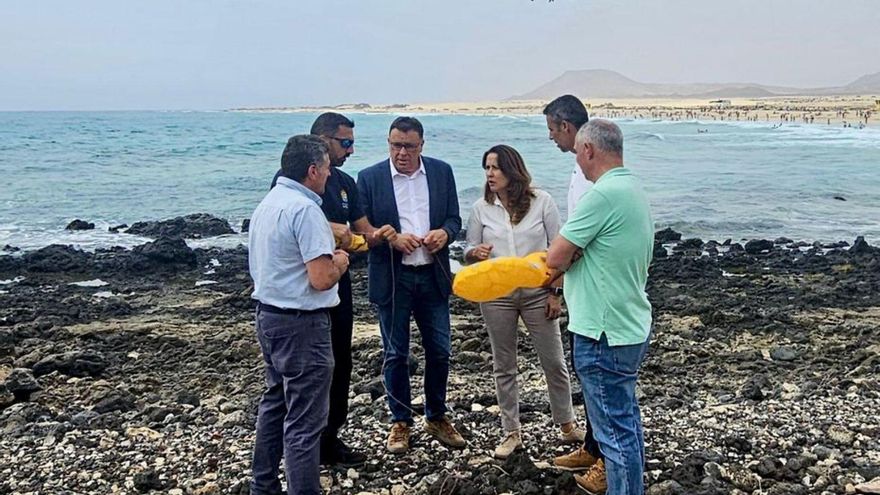 El Gobierno prueba en Corralejo drones para el rescate en las playas