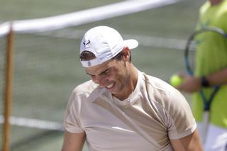 Nadal: "Estoy contento, llevo una semana sin ir cojo y voy a intentar estar en Wimbledon"