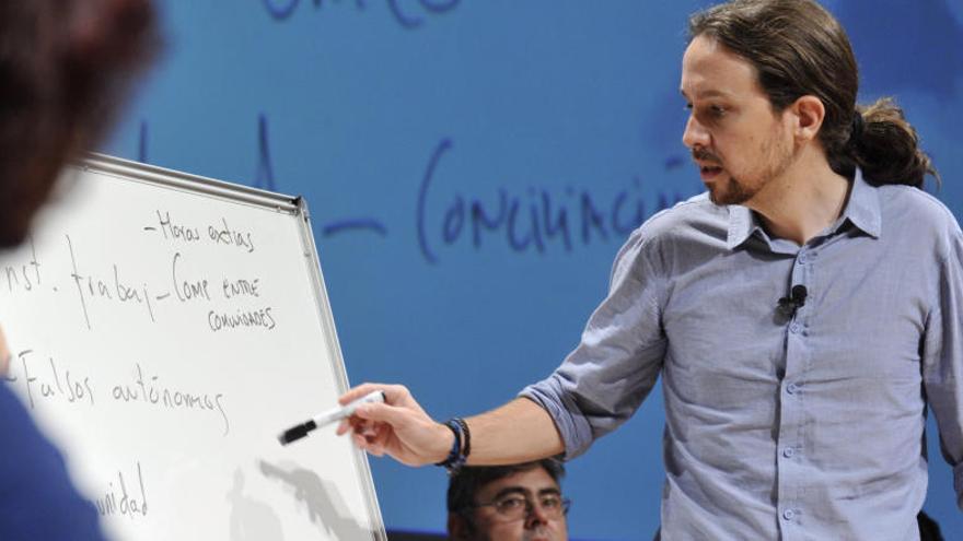 Pablo Iglesias durante su acto en Toledo.