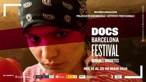 Cartel del festival de filmes documentales DocsBarcelona.