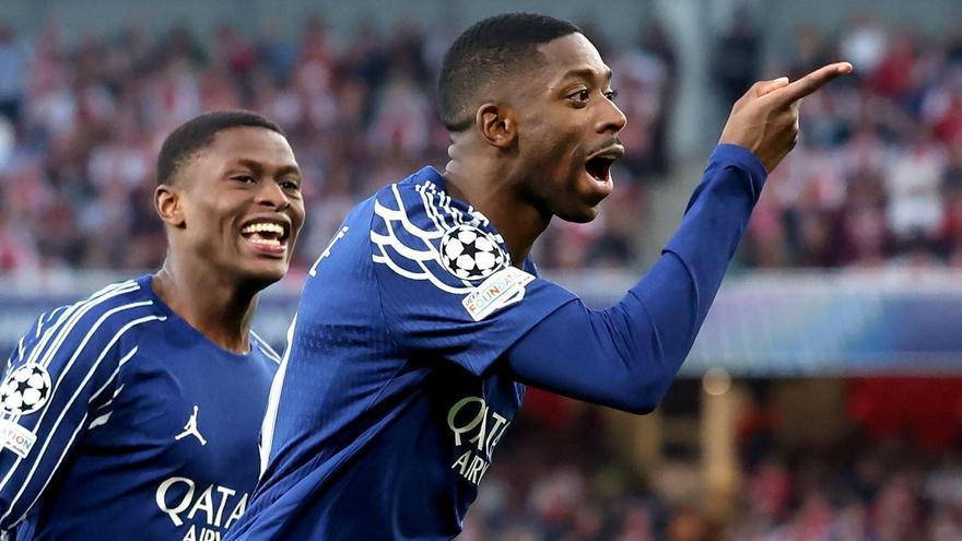 Ousmane Dembélé marcó el único gol del Arsenal - PSG de ida de semifinales de la Champions.