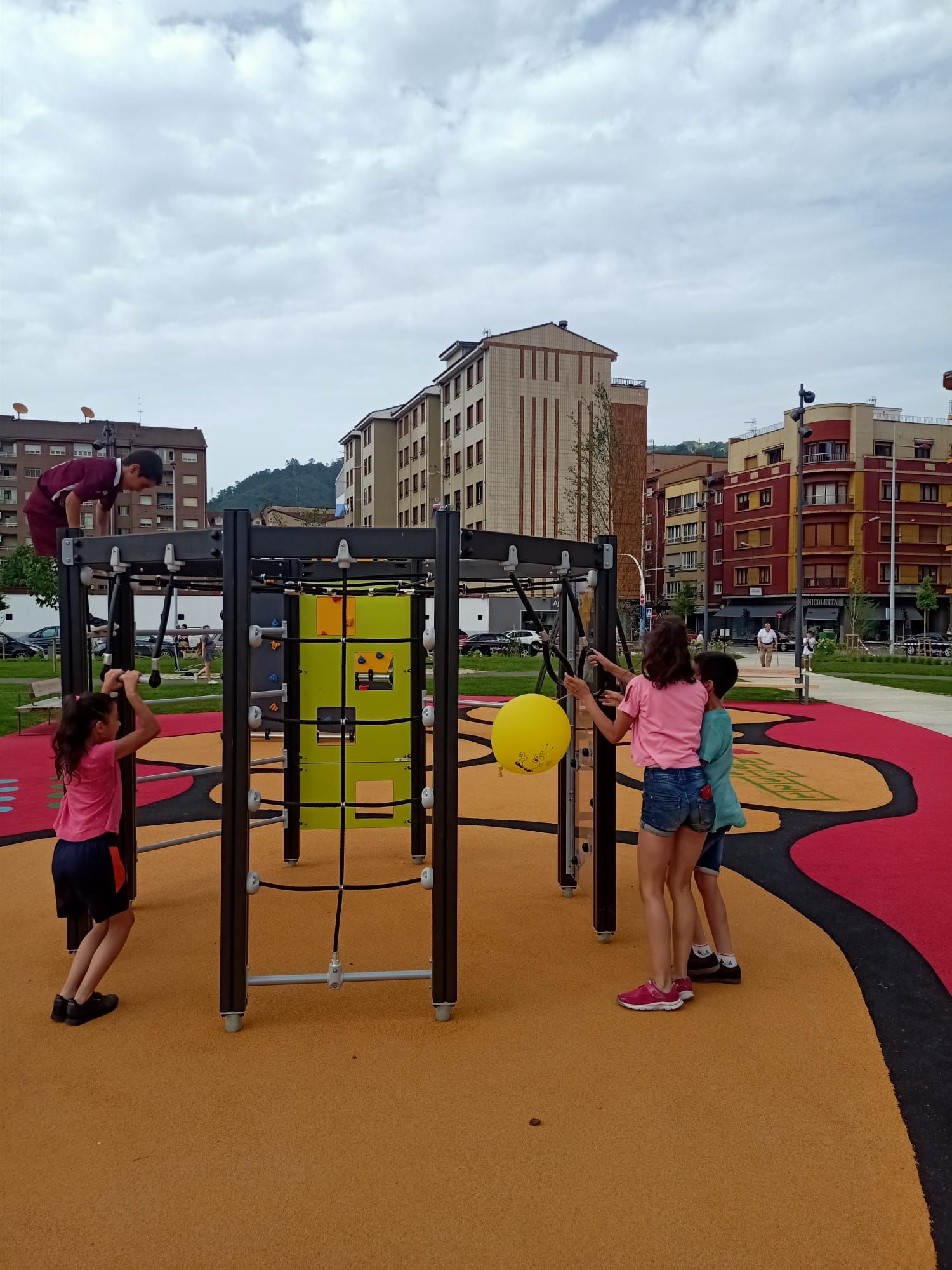 Inauguración del parque de la Mayacina, en Mieres