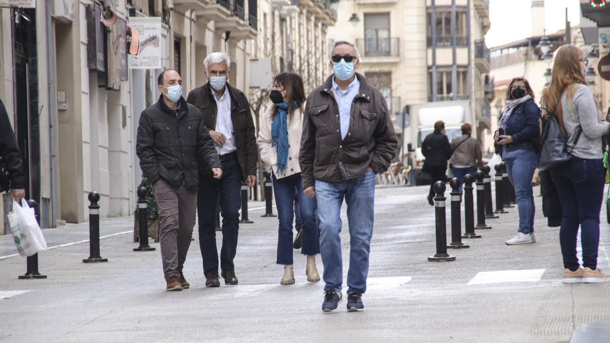 La peatonalización del centro de Alcoy arranca con recelos pero sin problemas de tráfico