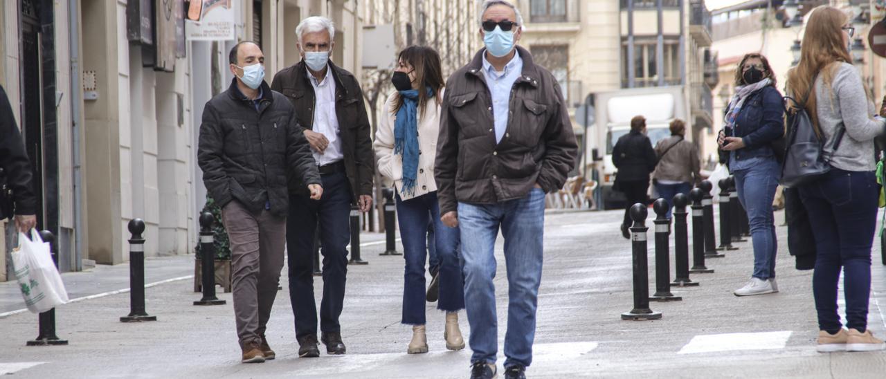 La peatonalización del centro de Alcoy arranca con recelos pero sin problemas de tráfico