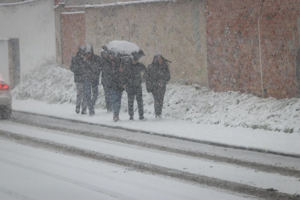 La nieve cubre la comarca de l'Alcoià