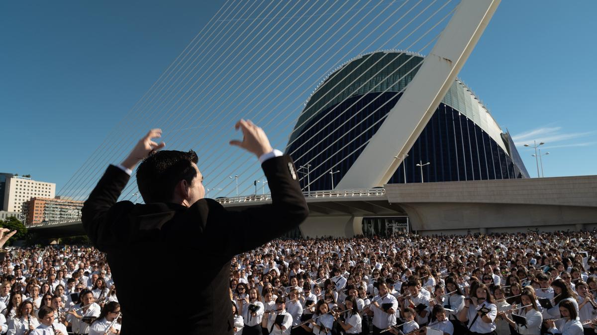 Els macroconcerts del 2 de novembre van reunir 8.000 músics a quatre ciutats de la Comunitat Valenciana.