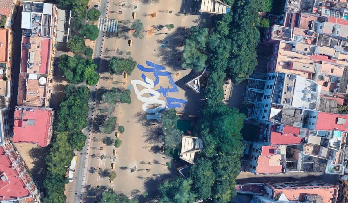 Desvelan el motivo de las baldosas de color de la Alameda de Hércules de Sevilla