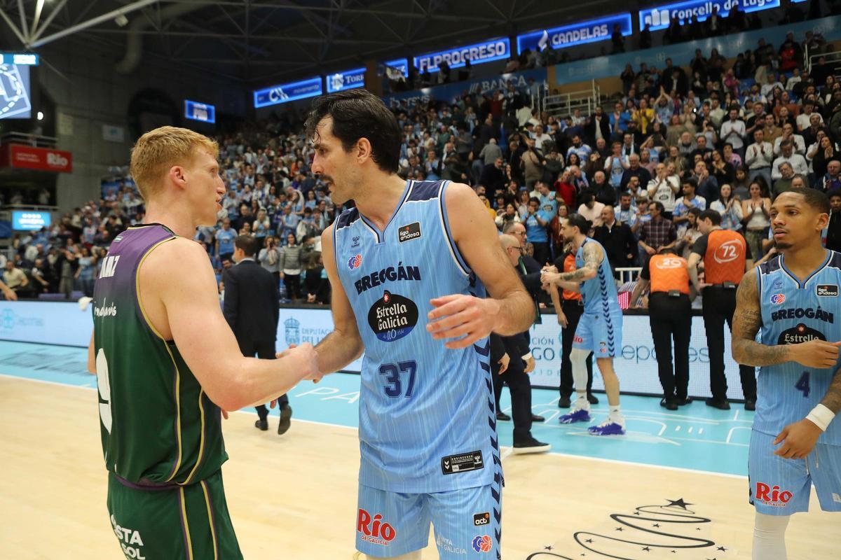 Imagen del partido entre el Río Breogán - Unicaja de la jornada 14 de la Liga Endesa