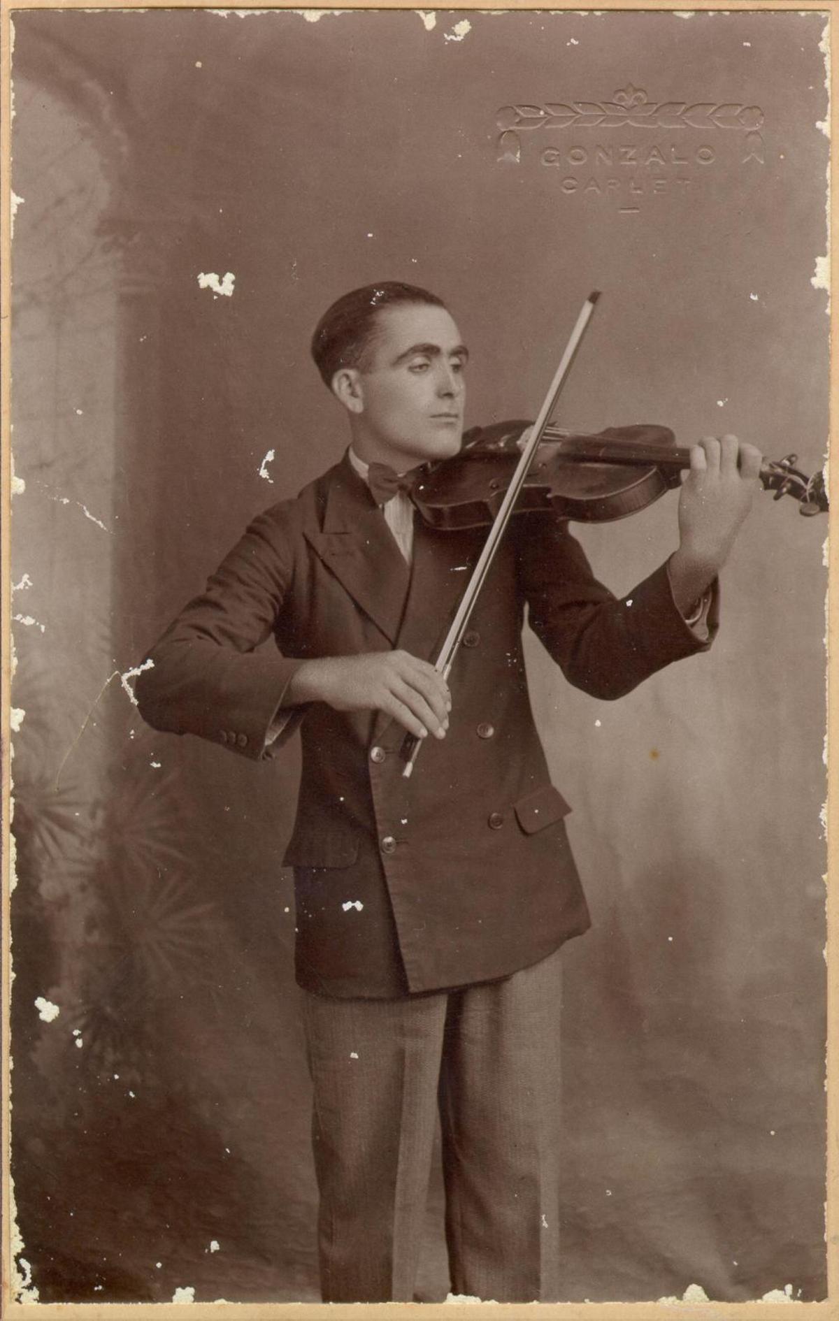 El violinista carletí José Rocher "Sarasate".