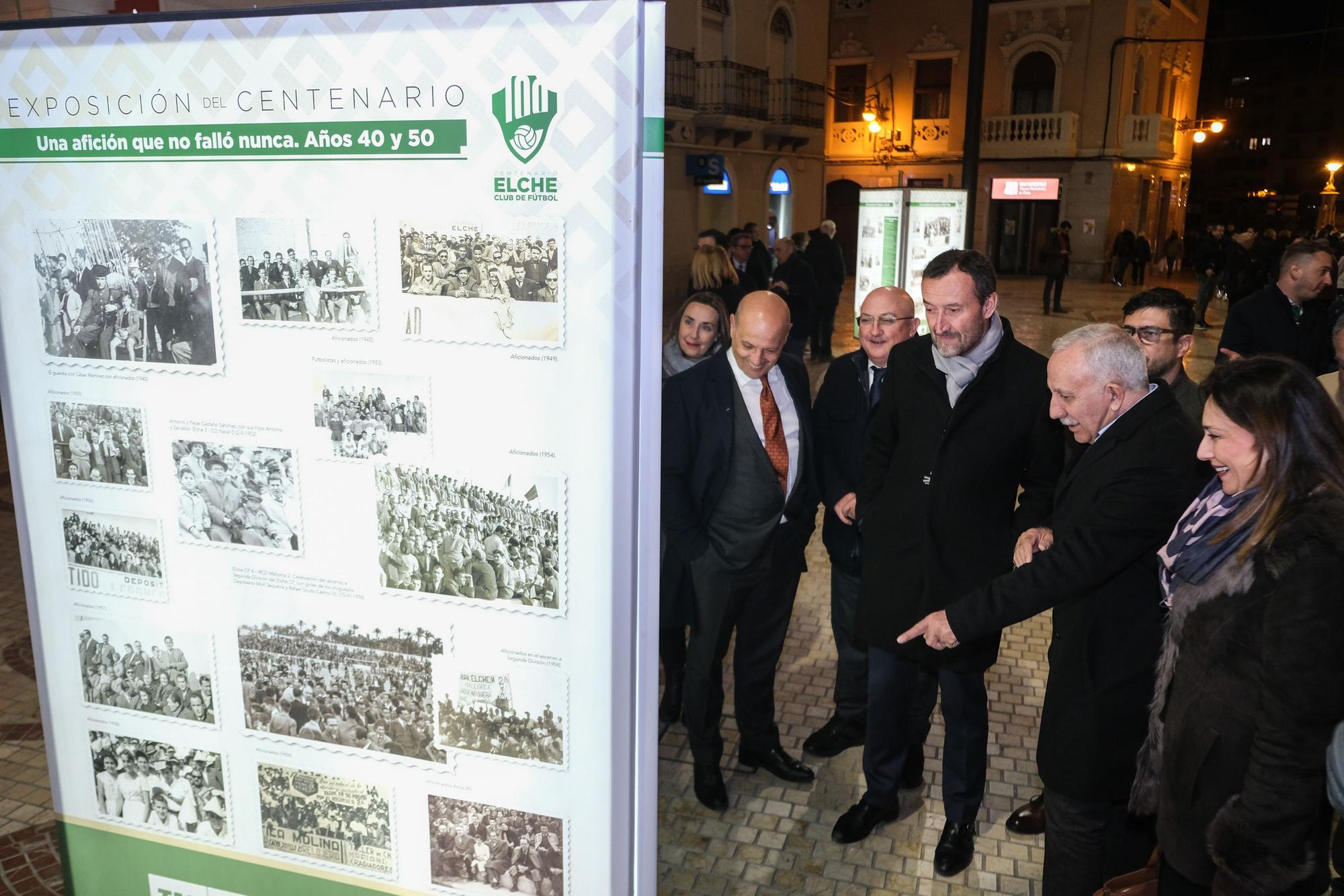 La exposición "100 años de sentimiento franjiverde" llega al centro de la ciudad