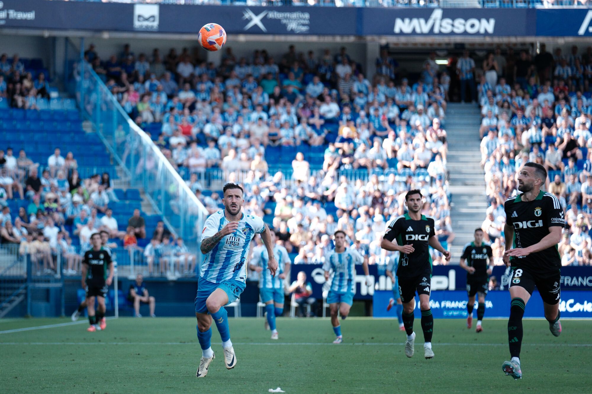 Málaga CF - Burgos CF. Jornada 42, Liga Hypermotion