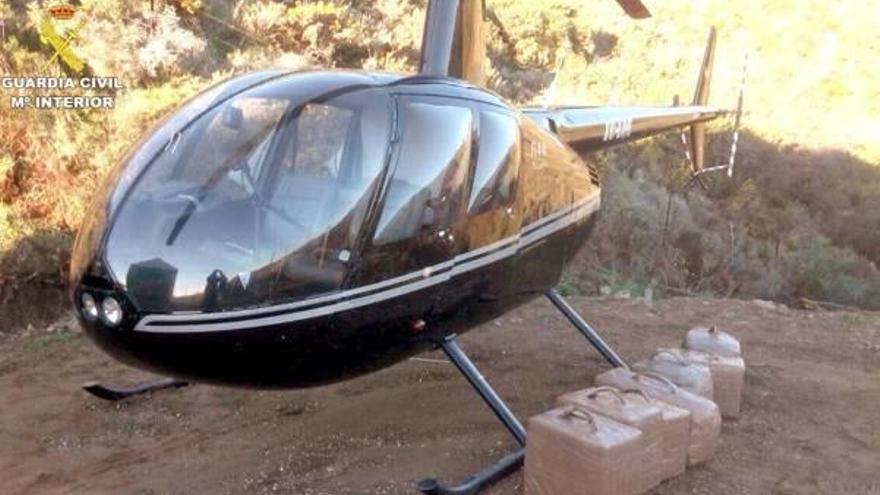 Caen dos redes que traían hachís de Marruecos a España en helicópteros
